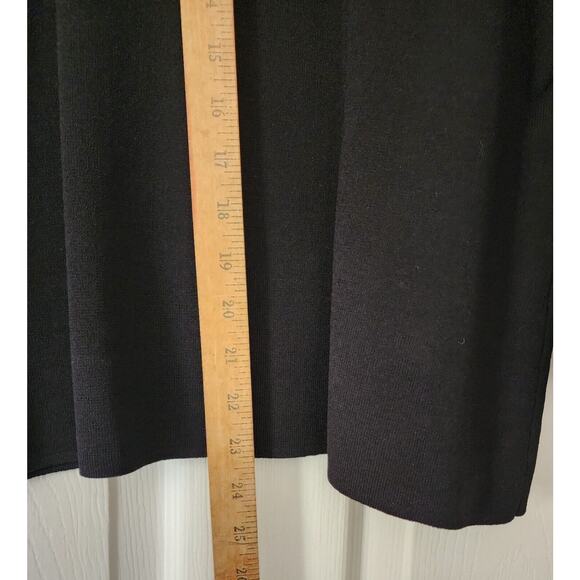 SWEATER/TOP-BLACK CABLE & GAUGE-Black Knit-Gold Rivets-Lace Up-SIZE M - Picture 11 of 11